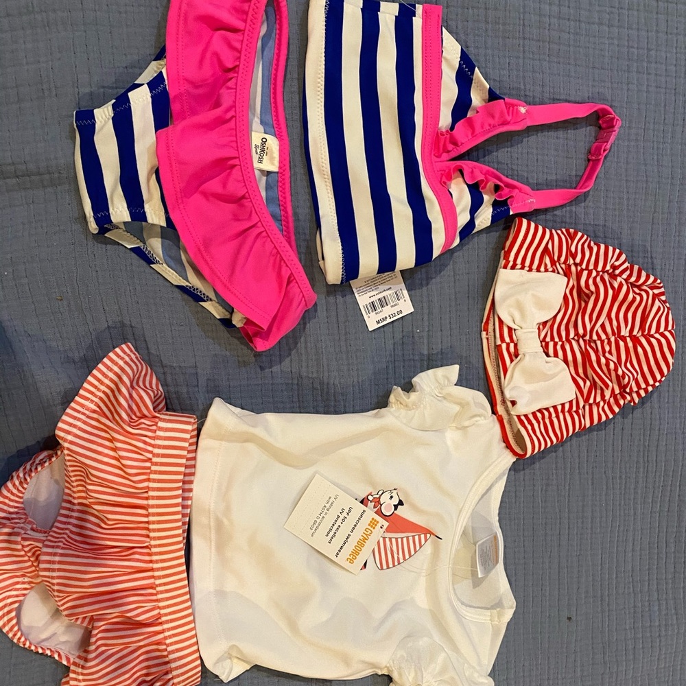 Cute baby girl swimwear UPF 50+ 0-6 months